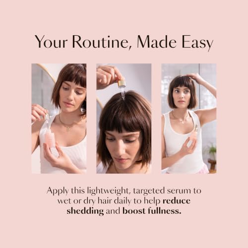 VEGAMOUR GRO Hair Serum for Hair Thinning & Shedding | Thicker Fuller Looking Hair In As Soon As 90 Days, Non Oily, Bergamot Scent, Vegan & Cruelty Free