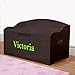 Personalized Dibsies Modern Expressions Toy Box - Espresso (Signature Series - Girls) (Signature Series - Girls)