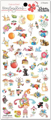 Mary Engelbreit Mary's Minis Stickers by Violette Stickers at Amazon