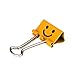 CP-nine Smiling Binder Clips ,19mm ,Assorted Colors ,40 Clips per Tub (8487)