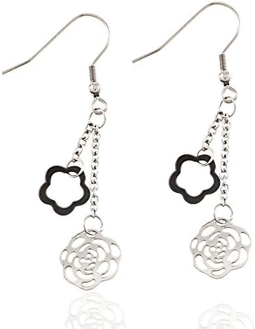 Julie Jewelry | Sweet Flower Earrings (10mm) Black