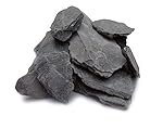 Slate Stones / Rocks / Gravel for Miniature Garden, Fairy Garden, Model Railroad & Wargaming (1 inch to 3 inch Stones - 2lbs)