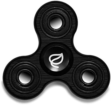 Exgreem 2017 New Fidget Hand Metal Spinner Toy Over 3-5 Minutes The Anti-Anxiety 360 Aluminum alloy Triangle EDC Tri-Spinner For ADD, ADHD, Anxiety, and Autism Adult Children (Metal Black)