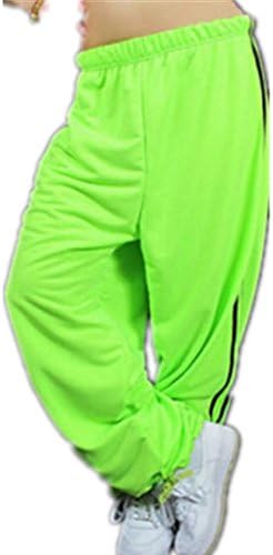 Amazon Co Jp Hippu1ボトムス レディースヒップホップダンスパンツb系スウェットパンツ運動スポーツトレーニングパンツメンズ 緑 服 ファッション小物
