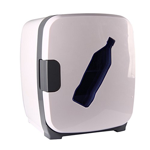 Click Here to See More Images YUNJIE Mini Fridge Glass Door,Ac & Dc Power Cords Compact & Portable Cools & Heats 100% Freon-free & Eco Friendly Catering Car Office Hotel Or Family-A 32x36x40cm(13x14x16inch)
