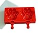 Mirenlife 2 Cavities Silicone Cute Ice Pop Mold with Lid, Ice Cream Bar Mold Popsicle Mold DIY Ice Cream Maker with 20 Wooden Sticks (Paw)