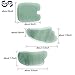 Gua Sha Jade Tools 3Pcs Natural Jade Guasha Board for Facial Skincare Ultra Smooth Edge Gua Sha Scraping Massage Tool Home Physical Therapy Tools for SPA Acupuncture Therapy Trigger Point Treatment