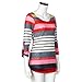 Sunfei Fashion Women Loose Blouse Ladies Casual Tops T-Shirt (M, Red)