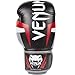 Venum Elite Boxing Gloves, Black/Red/Grey, 16-Ounce