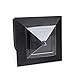 KMC LIGHTING KS101X6 Outdoor Solar Light 6 Pack with 4-Inch Fitter Base for Outdoor Garden Post Pole Mount 4.88X4.88X7.48