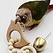Safe Natural Wood Bird Cage Bite Toy with Bell, Hanging Pet Parrot Chew Play Toy For Sun Conures Monk Parakeets Cockatiels Lovebirds African Grey Cockatoo Amazon,Green-cheeked Small Medium Budgiesthumb 4