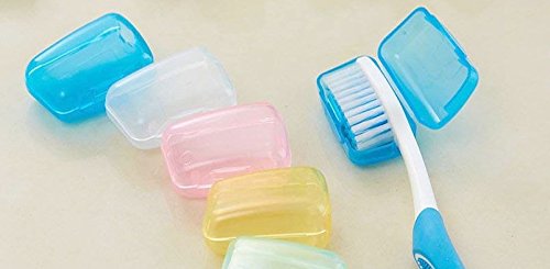 DINY Home & Style 10 Pack Toothbrush Cover Antibacterial Toothbrush Case Protector Bristle Head Cover Great For Home School Office Travel Hotels Hiking Camping