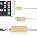 HDMI Cable, 6.4Ft MHL To HDMI Cable 1080P HDTV Adapter for iPhone 7 plus 7 6s plus 6 5s SE 5 Newest Plug and Play
