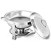 Giantex 2 Packs Chafing Dish 5 Quart Stainless Steel Chafer for Home Commercial Kitchen Party Catering Buffet Warmer Set w/Round Full Size Pan, Fuel Holder
