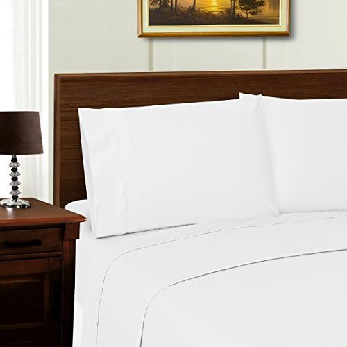 Blue Nile Mills Wrinkle-Resistant Tencel Sateen Sheet Set - King, White