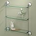 Gatco 1395 Franciscan Premier Glass Shelf, Chrome