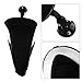 FINGER TEN Golf Club Head Covers Woods Driver Fairway Hybrid 3 Set, Headcovers Men Women Long Neck 1 3 5 7 X with Interchangeable Number Tag, Fit Nike Ping Mizuno Titleist 460CC