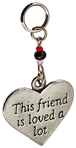 Cathedral Art (Abbey & CA Gift) 2-Inch Friend Heart Key Ring Charm