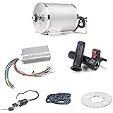 72V 3000W BLDC Brushless Motor Kit with 24 Mosfet 50A Controller, Throttle - For Electric Scooter, E Bike, Motorcycle DIY Conversion