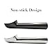 Nonstick Anti-Freeze Ice Cream Scoop, SourceTon 2 Pack of 1.5 Oz Aluminum Ice Cream Spoon, Ice Cream Dipper Black + White