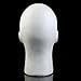 Bluelans Male Styrofoam Wig Head Mannequin Hats Glasses Foam Mannequin (White)