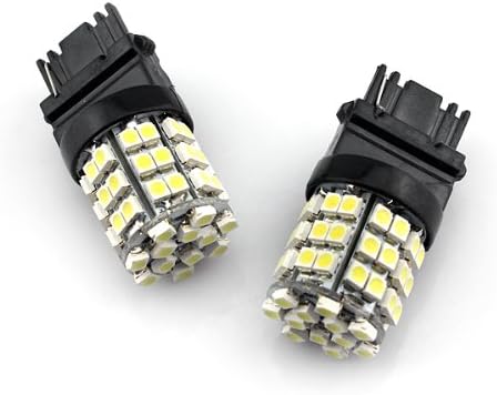 Itemship 2x White LED Daytime Running Light Bulbs 54-SMD 3156 3157 3757 4114 4157 Shipping From US