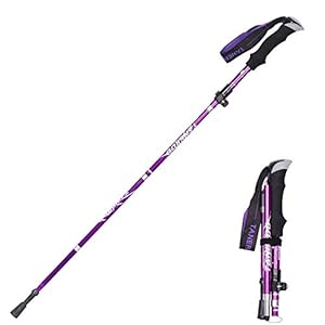 Baomasir Trekkingstok, wandelstok, ultralicht, polslus in grootte verstelbaar, ergonomische EVA-handgreep…