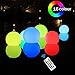 SHYMERY Floating Pool Lights,2019 Upgrade 3.2-inch RGB Color Changing LED Pool Balls with Remote Control, IP65 Waterproof Bath Toys, Perfect for Pool Swimming,Pond Decoration,Pack of 6
