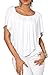 Merryfun Women's Top Off The Shoulder Loose Casual Ruffle Tunic Blouse Shirt