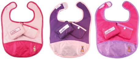 Walla-Bib Travel Bib Set (Set of 3) (Girls)