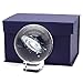 Omitfu 3 Inch/80MM Galaxy Ball Crystal Display Globe Full Sphere Glass Paperweight Fengshui with Clear Stand (Gifted Box Package)