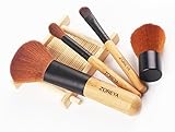 #1 Make up Brush Set Made With Environmental Friendly Bamboo Handle And 100% Cruelty-Free Synthetic Soft Bristle