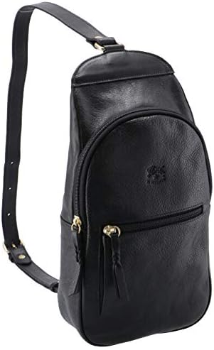 Amazon Il Bisonte イルビゾンテ バッグ メンズ Vacchetta ボディバッグ ウエストポーチ Nero 4 P 153 並行輸入品 Il Bisonte イルビゾンテ シューズ バッグ