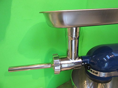 THE BEST Smokehouse Chef Stainless Steel meat grinding attachment for Kitchenaid mixers