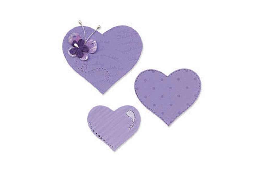 Sizzix Bigz Die Hearts, Multi-colour Colour