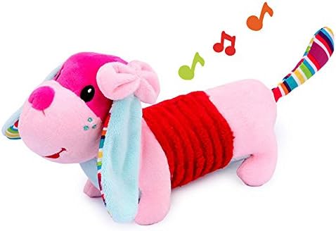 Baby Rattle Toys Soft Plush Animal Infants Boys Shaker Handbells Newborn Girls Novelty Stuffed Dog Shaking Bell
