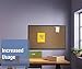 Quartet B247G Prestige Bulletin Board, Graphite-Blend Cork, 72 x 48-Inches
