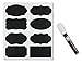 PENGUIN ART SUPPLIES Chalk Board Labels Stickers with Reverseable Tip White Liquid Marker- Pack of 40