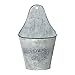 Metal Wall Pocket Planter - Galvanized Rustic Half Round - Vintage Farmhouse Style