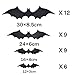Antner 36pcs Halloween 3D Bats Decorations Bats Wall Sticker Realistic Scary Black Bats Wall Decal Halloween Party Supplies Halloween Eve Decor Sticker for DIY Home Window Indoor Decor