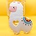 White Llama Silicone Teether Safe Food Grade Silicone Non-Toxic Baby Teething Toy (Llama)