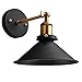 Oak Leaf Black Metal Wall Sconce Adjustable 240 Degree,Industrial Vintage Sconce Lighting Shade Wall Light Fixtures for Bedroom Club