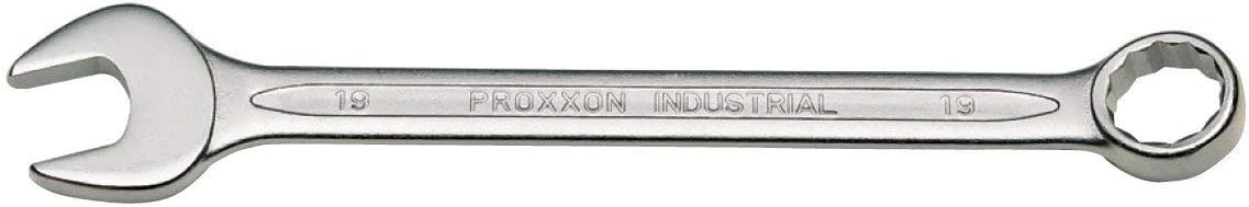 Proxxon Slimline 23918 Combination Spanner Size 18 mm - 15° Angled on The Ring Side - Chrome Vanadium Steel