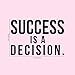 Vinyl Wall Art Decal - Success is A Decision - 15