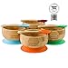 bamboo bamboo ® Suction Bowl for Baby – Bamboo Baby Bowl and Spoon Set with Removable Silicone Suction Cup for Kids | 11.8oz | Non-Toxic | Cool to The Touch | Ideal for Baby-Led Weaning (Cherry)