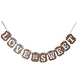 AIRSUNNY Wedding Western Party Decoration Bunting Garland Banner (Grey)