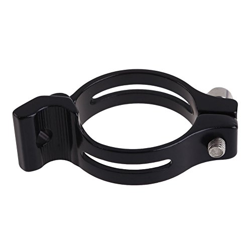 XH Durable 34.9mm Front Derailleur Braze-on Adapter Clamp for Bike MTB (Black)