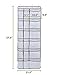1Easylife Over The Door Shoe Organizer Hanging Shoe Holder, Over Door Hanging Shoe Organizer 2 Pack Mesh Various Storage Holder with 8 Hooks, 6 Large Pockets, 12 Standard Pockets