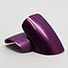 False Nails Bling Art French Fake Plum Purple Squoval 24 Acrylic Medium Tips