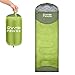 CampFENSE Sleeping Bag Lightweight Portable Compact Backpacking Outdoor Hiking Camping Equipment Tools Gear for Kids Youth Adult Men Women with Compression Storage Bag (Light Green)